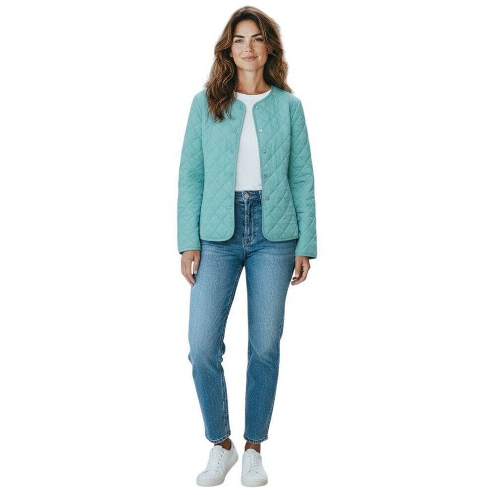 Kiko Jacket Women’s  Size XS Blue 100% silk with Pockets  Brand New  Y2K # 449